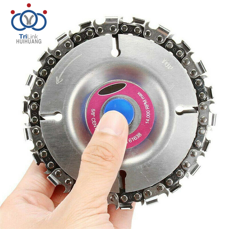 Circular Saw Blade Woodworking Slotting Angle Chain Wheel Grinder Chainsaw Disc